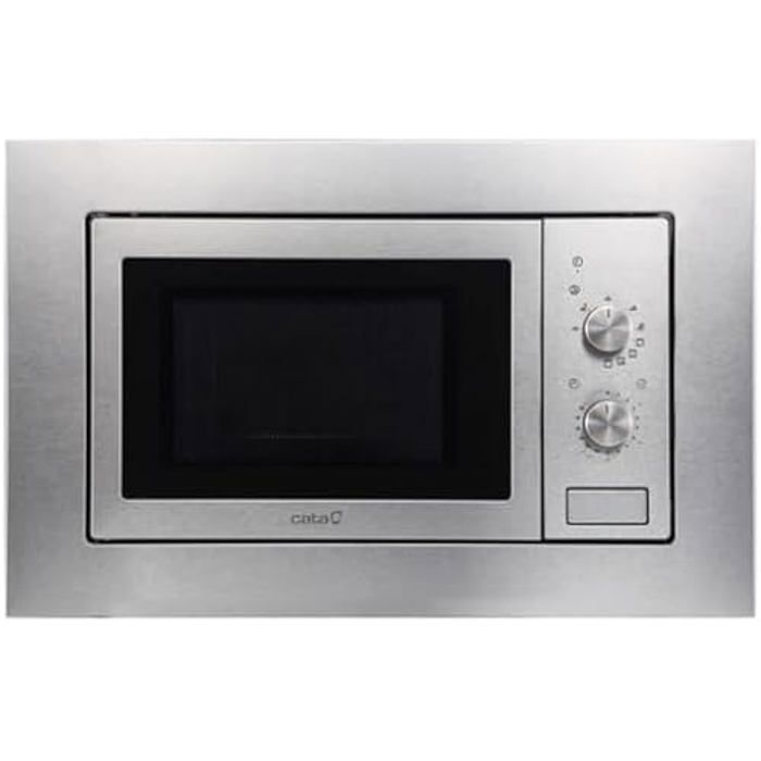 CATA - MMA 20 X - Micro-ondes encastrable - Inox - Intérieur en acier inoxydable - Installation dans un meuble haut - 5 niveaux de - Cata