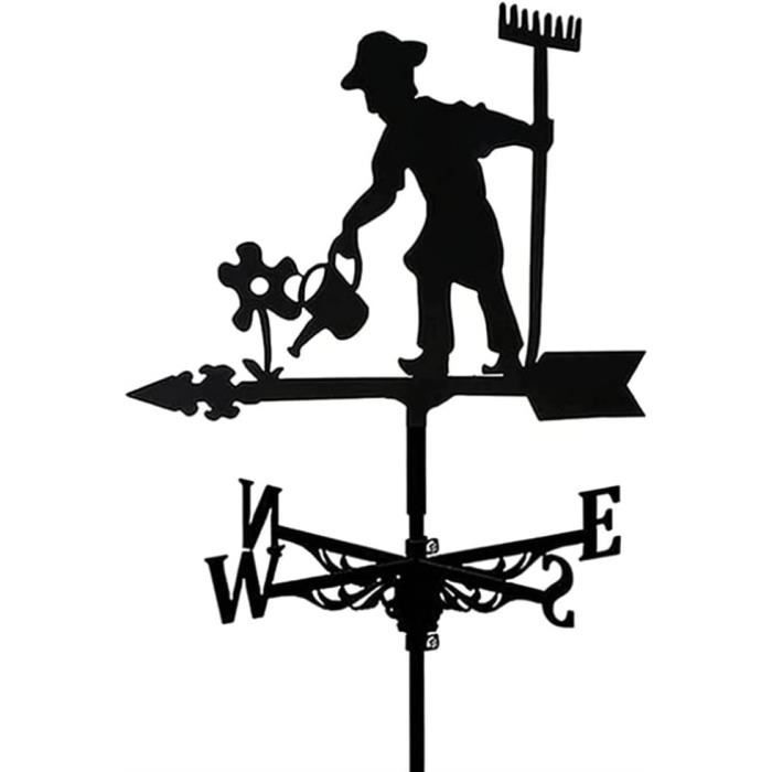 Domigard Girouette 3D En Métal Avec Aigle Volant Pour Jardin, Ferme, Cour, Poulailler, Terrasse, Décoration Extérieure
