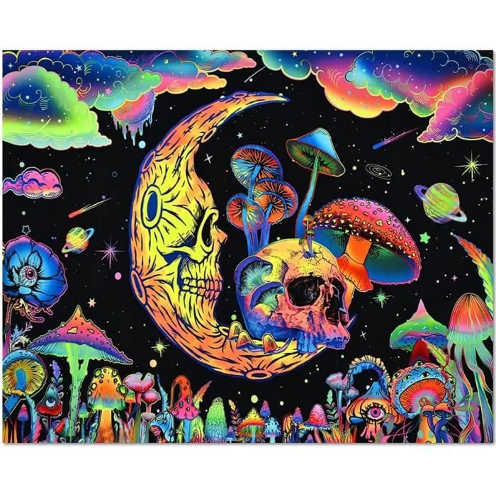 TISHIRON Peinture par numéros pour adultes Tête de mort avec amour et fleurs DIY Adultes Peinture par numéros Kits sur toile Jour des morts Peinture par numéros Peinture à l'huile Artisanat 40,6