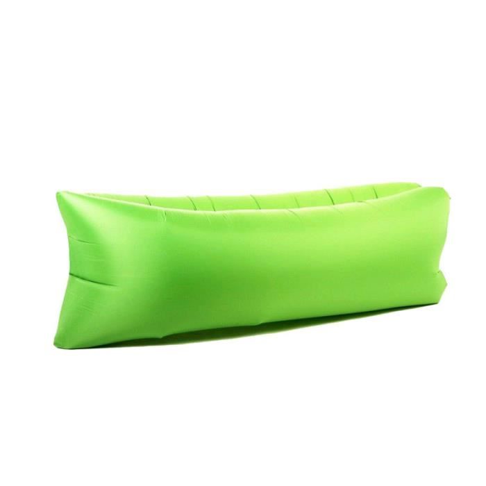 fauteuil gonflable - cis products - air bed - vert - 1 personne - intérieur - adulte - plastique - résine