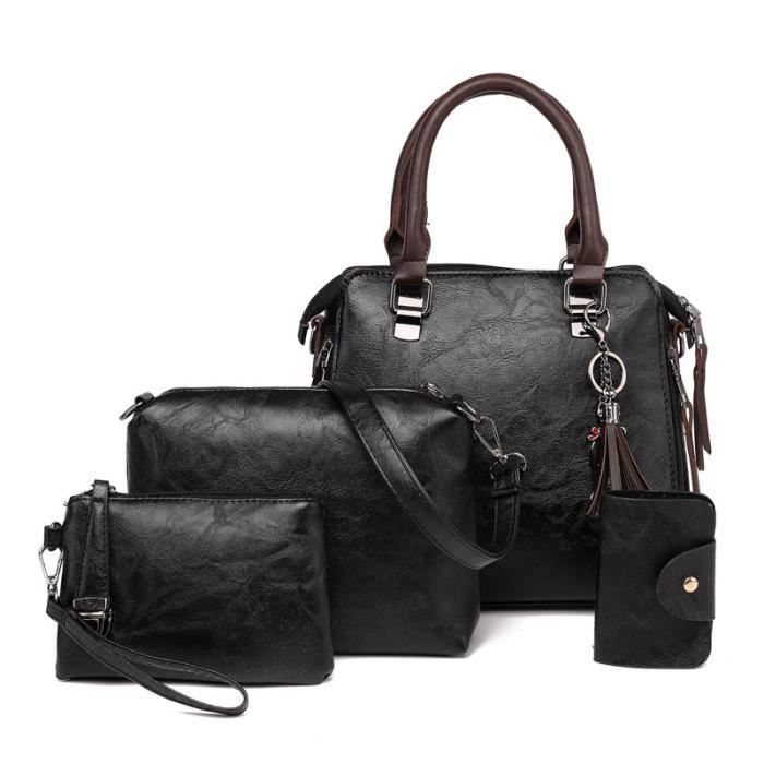 Sac à Main Femme The Limited Noir Vintage – Bandoulière Messenger Style Crossbody