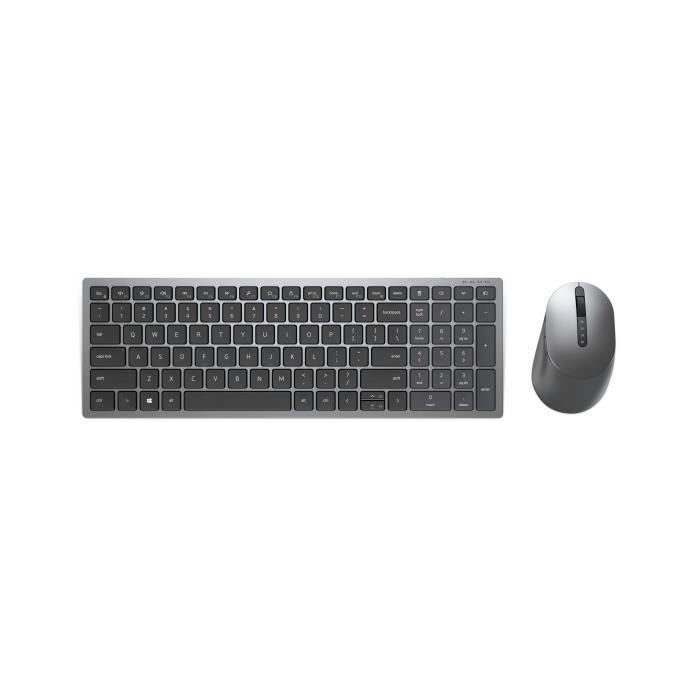 Combo Clavier et Souris Sans Fil – DELL – KM7120W – RF + Bluetooth – Autonomie 36 mois – QWERTY