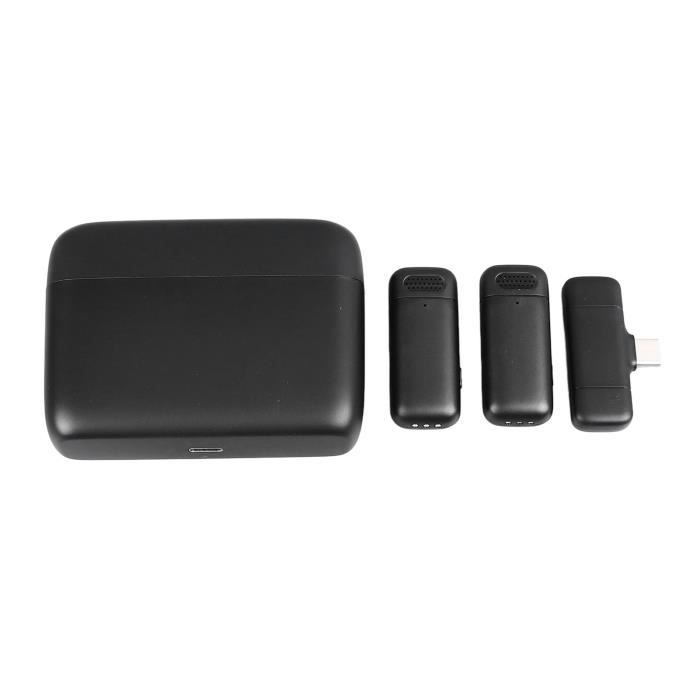 BOXOB 2 Microphones Cravate Sans Fil Pour IPhone IPad - Kit Professionnel K3-2C Vlog Interview