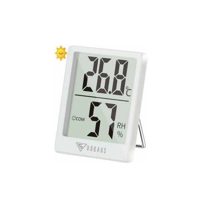 Thermomètre Hygromètre DOQAUS Mini - 3 Pièces | Précision Température/Humidité - ℃/℉ Commutable - Portable