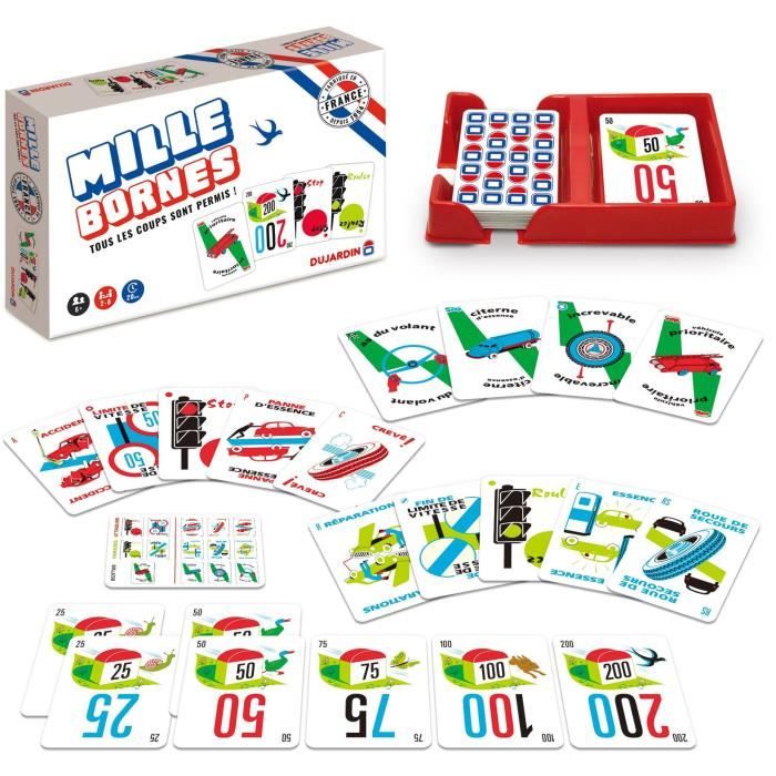 Jeu De Société Dujardin 1130300292 – Atteignez Les 1000 Bornes en Premier - vue 7