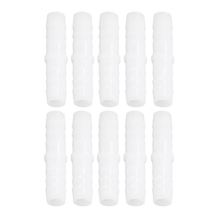 10 Raccords Droit En Plastique Barbelé 14mm - Nimomo - Pour Tuyaux Pompe Et Silicone - PE Résistant