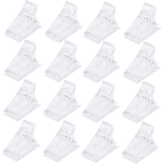 HoAhaMay 120 Pièces Pinces Métalliques Pliantes Noires 15mm - Clips à Papier Pour Bureau Et Maison