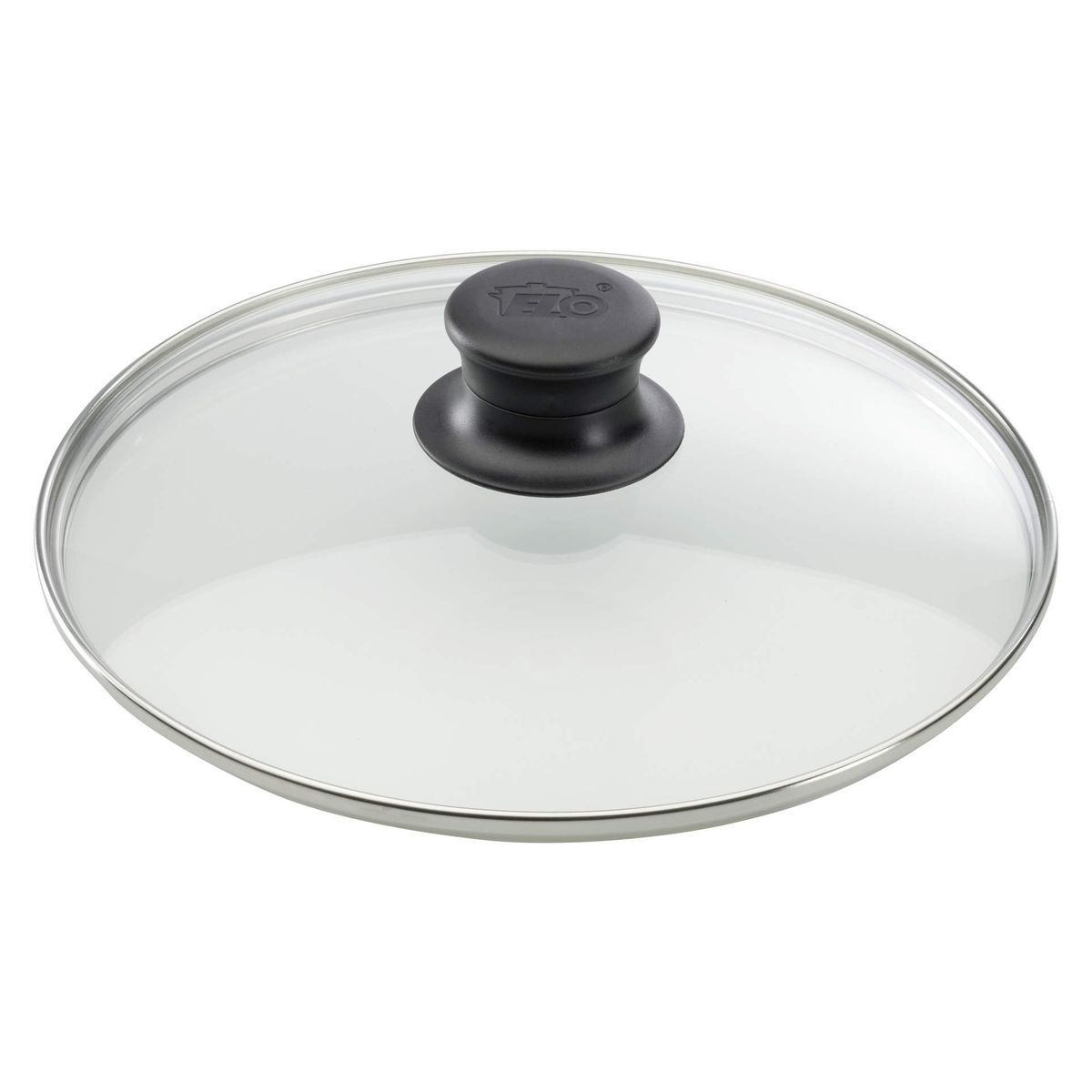 gris M.S.N Couvercle universel en verre pour casseroles et poêles 28/30/32 cm avec valve de sortie et bord en silicone 