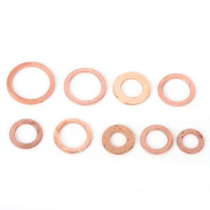 Kit De 100 Rondelles Joints En Cuivre - Pour Usages Électriques Et Mécaniques - Origine Japon