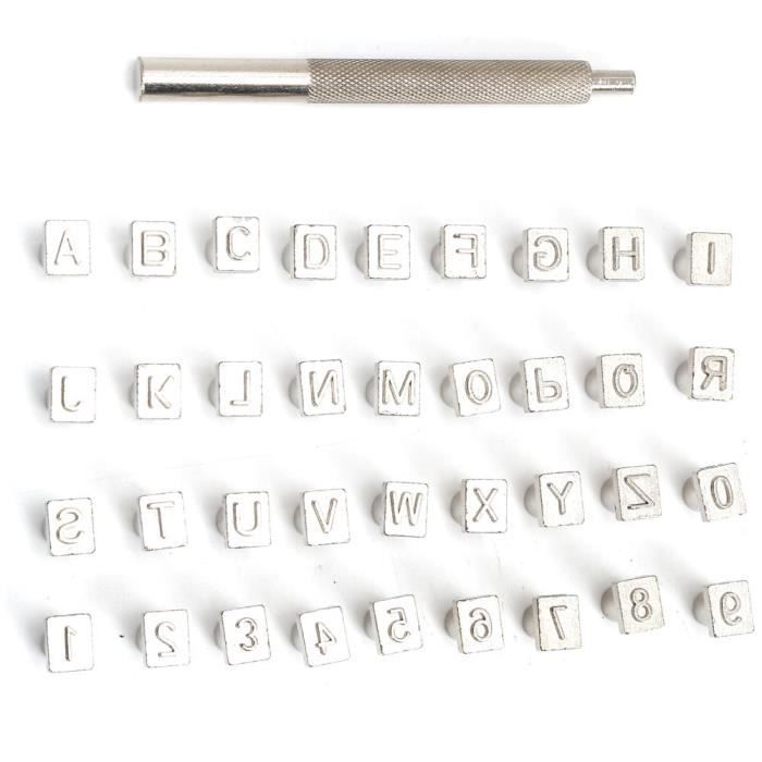 Poinçons Lettres Acier Vintage Henry L Hanson – 27 Pièces, Gravure Pro !