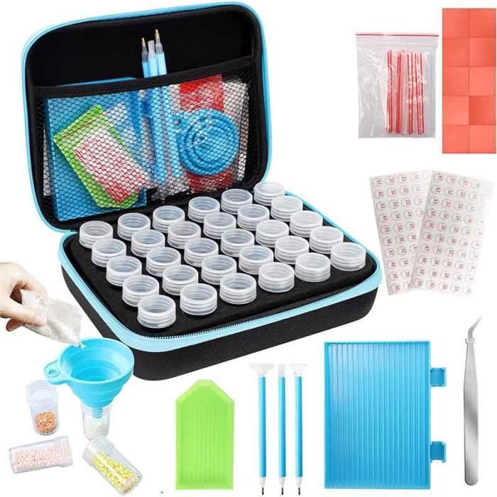IGadgitz Home U7113 Boîte de Rangement Plastique (28 Pots) Diamond IGadgitz Home U7113 Boîte de Rangement Plastique (28 Pots) Diamond