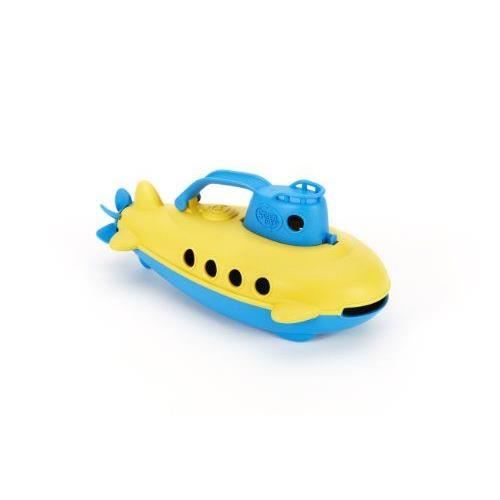green toys - 66063 - véhicule miniature - modèle simple - sous-marin avec poignée bleu