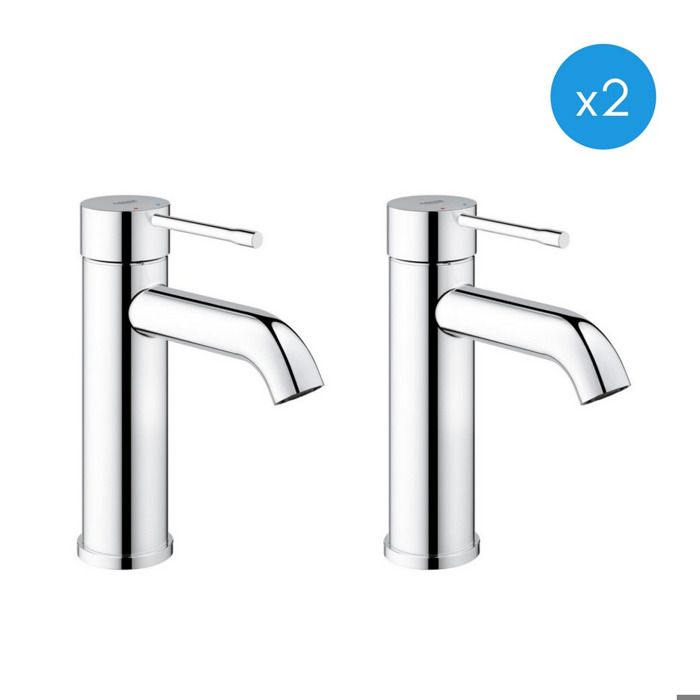 Grohe Essence Nouveau - Lot de 2 mitigeurs de lavabo chrome (23590001-DUO)