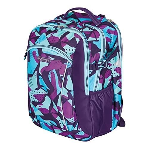 Sac à dos Herlitz Ultimate Leer Camopurple violet enfant - synthétique fermeture zippée
