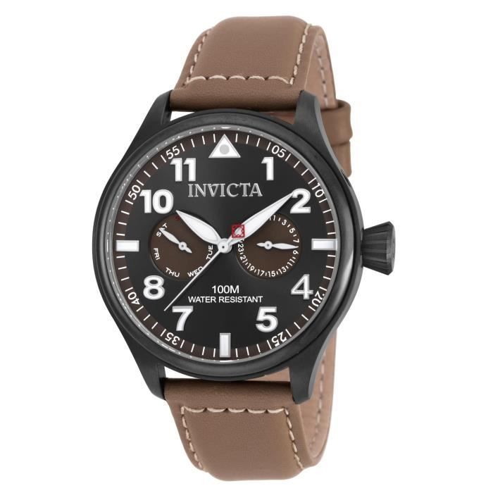 Montre Invicta I-Force 1513 Pour Homme - Boîtier Acier 46mm, Cadran Bleu, Bracelet Tissu - Étanche 100m