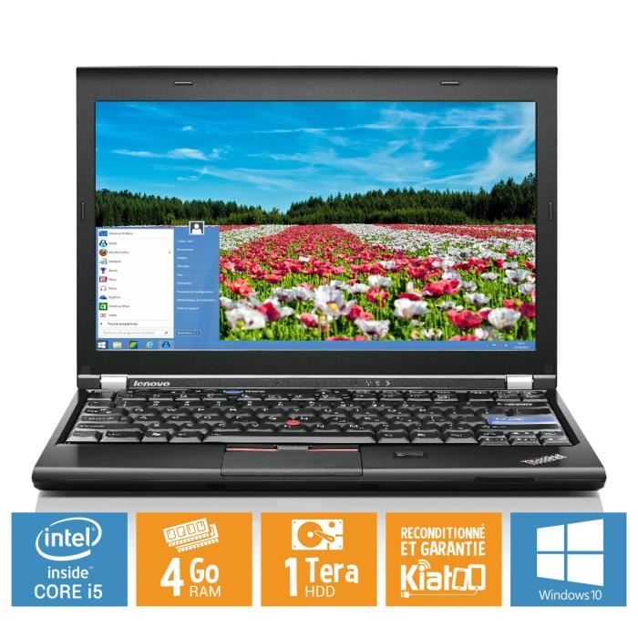 Top achat PC Portable Ultrabook portable LENOVO THINKPAD x220 core i5 4 go ram 1 to disque dur,ordinateur portable reconditionné,windows 10 pas cher