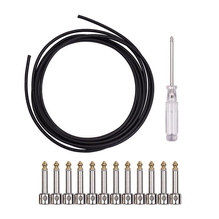 Kit de câble de patch sans soudure professionnel DIY Guitare Pédale Conseil Câble Câble Cordon Longueur Personnalisée Comprenant-34