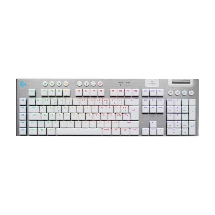 Clavier gamer – sans fil – Logitech G – G915 X – Switch tactile  – AZERTY – Blanc