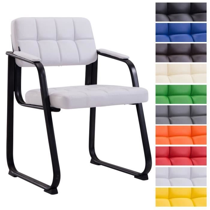 Chaise de visiteur - CLP - Canada B - Simili - Métal - Blanc Chaise de visiteur - CLP - Canada B - Simili - Métal - Blanc