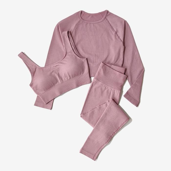 Ensemble De Yoga/pilates AIo - 2 Pièces (débardeur + Legging) - Tissu Doux - Taille Regular - Neuf Avec étiquettes