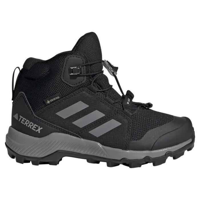 Adidas Terrex Mid Gore TEX Hiking Shoes Noir Core Black Grey Three Core Black Cdiscount Sport