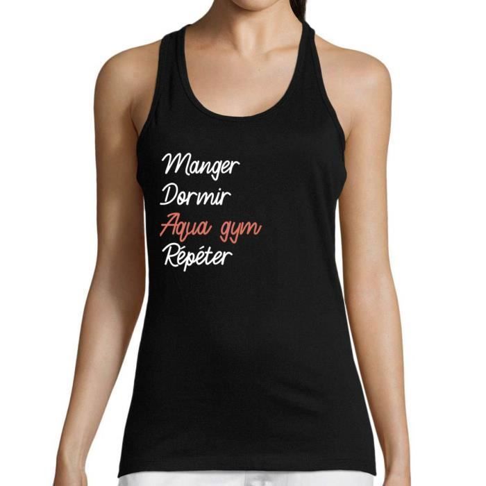 Aquagym Debardeur Femme Sport Humour Drole Et Sympa Pour Toutes Les Sportives Passionnees Bleu Cdiscount Pret A Porter
