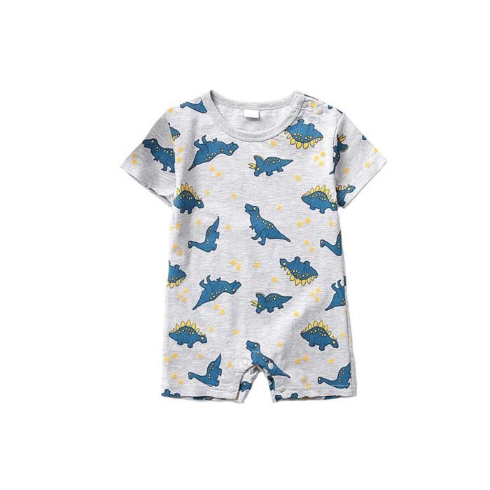 Body Bébé Garçon Fille - Grenouillère Coton Imprimée Manches Longues, Barboteuse Naissance Douce & Respirante, Tenue Personnalisée 0-3 Mois