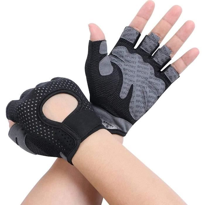 WXNPA 1 Paire Gants De Fitness Femme Respirants - Mitaines Sport Antidérapantes Pour Musculation, Gym Et Haltérophilie Rose