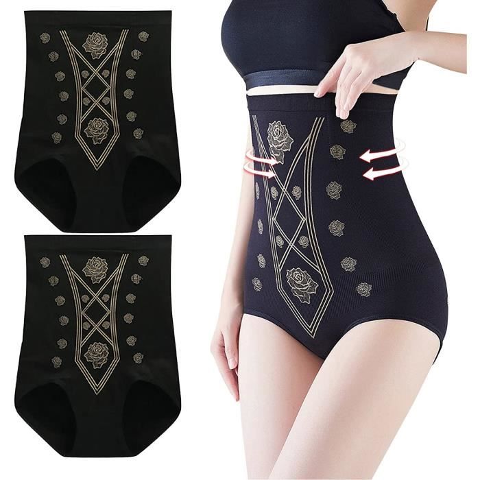 Short Gainant Femme Ventre Plat - Taille Haute Sans Couture - Linge Sculptant Invisible
