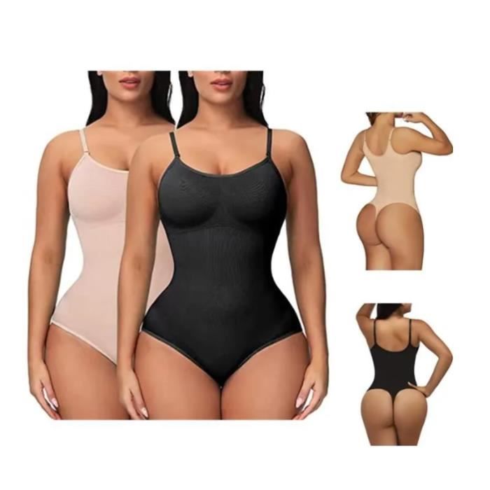 Body Sculptant Femme Sans Bretelles - Gaine Invisible Ventre Plat - Shapewear Sans Coutures - 9