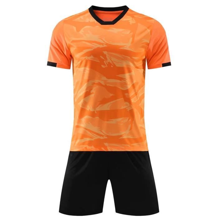 Oyolan Ensemble Maillot Short Foot Enfant Garçon 5-14 Ans – Survêtement Football Basketball Sport