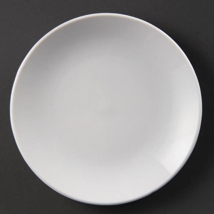 Assiettes plates rondes Olympia 150(à)mm - Lot de 12