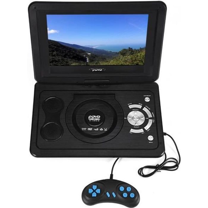 ONEVER Lecteur DVD portable HD TV de 139 pouces &Eacute;cran LCD 16: 9 