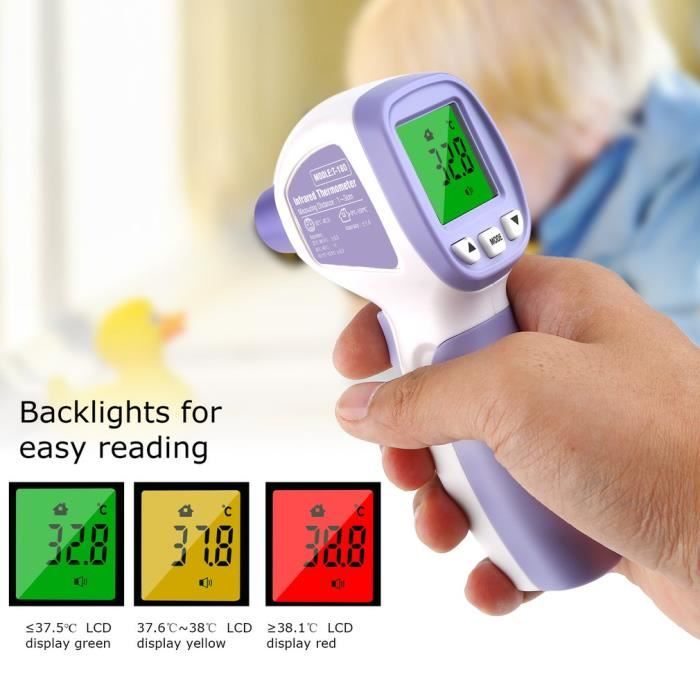 A&d Medical facile Un Bouton De Fonctionnement Thermomètre numérique 