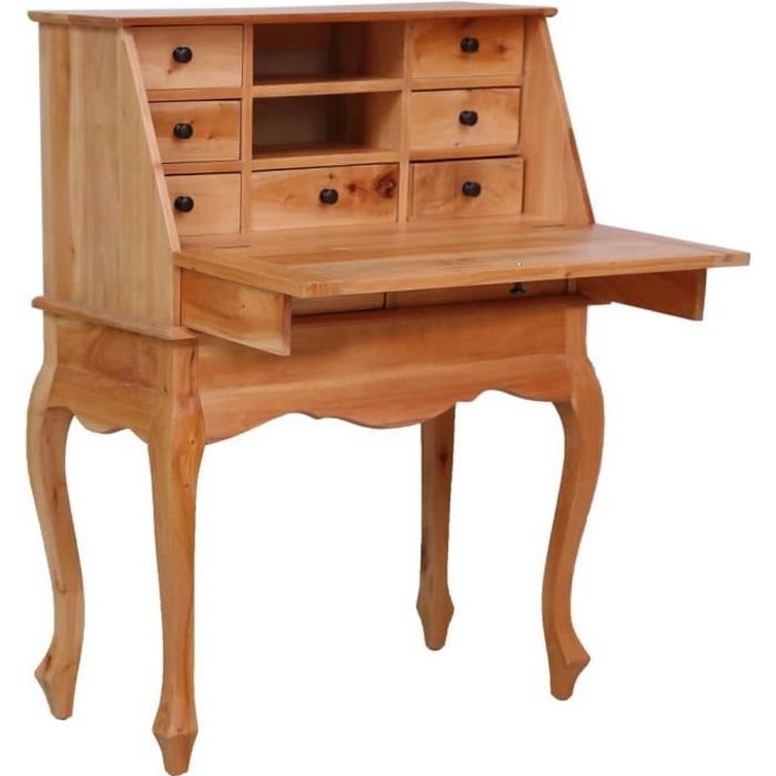 Bureau Secretaire 78x42x103 Cm Bois D Acajou Massif Achat Vente Secretaire Bureau Secretaire 78x42x103 Soldes Sur Cdiscount Des Le 20 Janvier Cdiscount