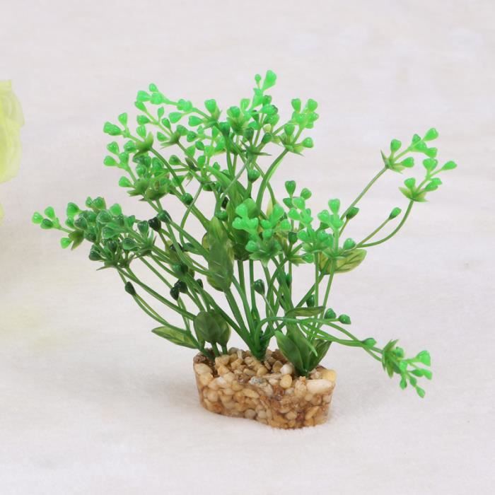 Kit De 11 Plantes Artificielles Pour Aquarium - Décoration Colorée Pour Poissons Et Tortues