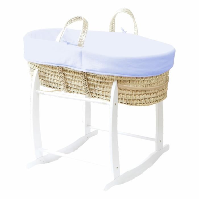 Couffin Bébé Palmier Rose à Fossettes – Lit De Luxe Doux Et Élégant Dès La Naissance