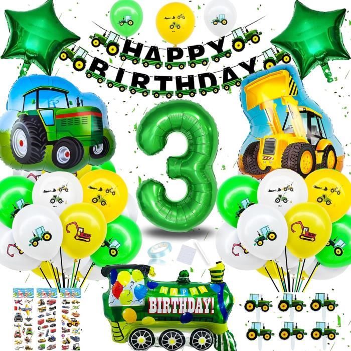 Décoration Gâteau Tracteur Silars - 13 Pièces Avec Topper Et Cupcakes Pour Anniversaire Thème Ferme
