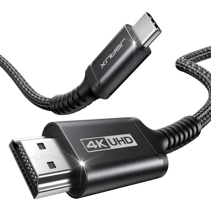 Loryi Cable USB C A VGA, 1 M, Tpye C A VGA Para MacBook Pro 2019/2018/2017, Galaxy S10/S9/S8, Dell XPS 13/15, Pixelbook, Surface Book 2 Y Más