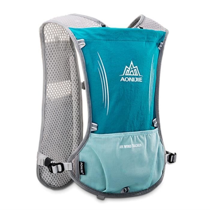 AONIJIE 5L Sac à Dos D'Hydratation Sac à Dos Gilet Harnais pour 1.5L Vessie D'Eau RandonnéE Camping Course Marathon Course Sport C