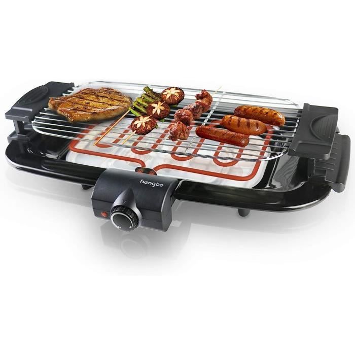 HengBo Barbecue électrique de Table BBQ Electrique Sans Fumée avec bac