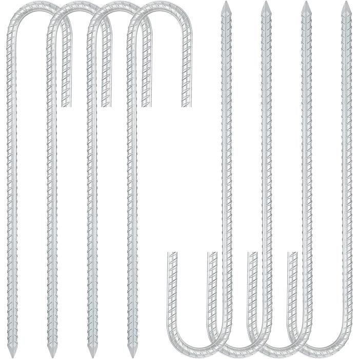 Piquets De Tente à Visser – Lot De 4/8 – 20/25 Cm – Orange – Camping