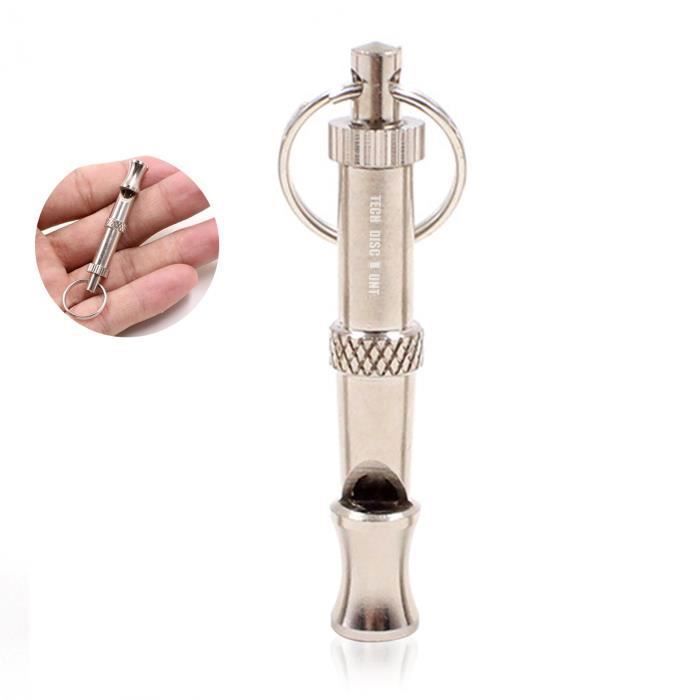Meilleurs prix pour TD® Sifflet chien rappel aboiement dressage ultra son professionnel vis ajustable petit pratique éducation clicker distance porte c