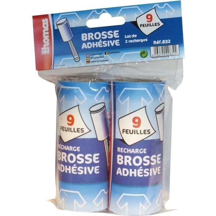 Recharge brosse adhésive - lot de 2