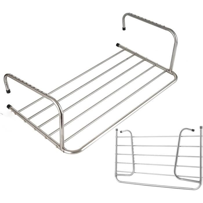 Lot De 2 Séchoirs Spirale Inox Pour Draps & Couettes – Étendoir Rotatif Gain De Place, Argenté