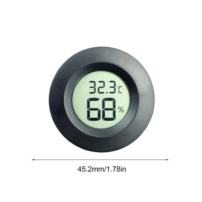 Thermomètre PVC rond de 0° à 120°C, diamètre 58mm