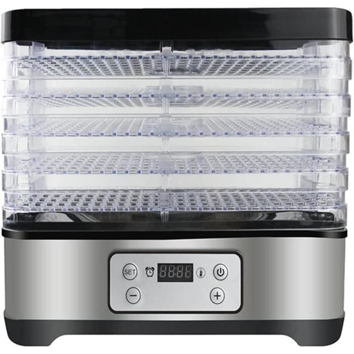 Déshydrateur Alimentaire, Mini Séchoir Électrique 5 Couches