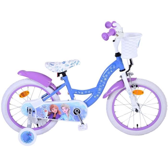 Vélo LA REINE DES NEIGES 10 pouces avec canne de guidage - Vélos
