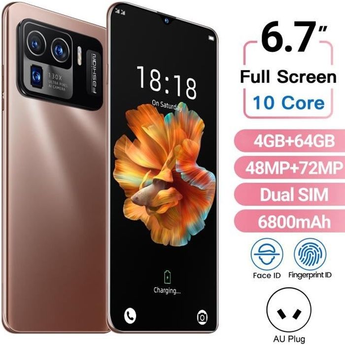 SMARTPHONE Téléphone portable grand mémoire multifonctionnel puissant