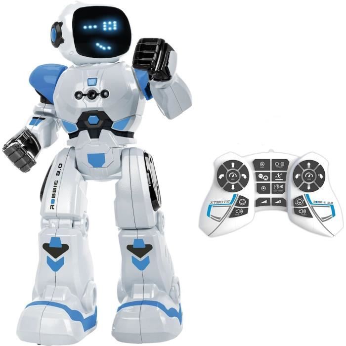Robot jouet programmable - XTREM BOTS - Robbie - Télécommandé - Programmable 50 mouvements - 26 LED 20 expressions